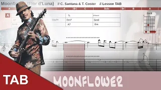 Moonflower (Flor de Luna) - Santana - Guitar Tab Lesson with chords