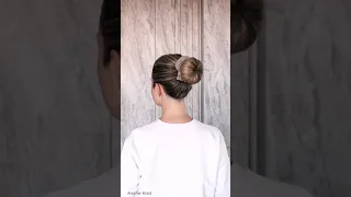 Ballerina bun for short hair