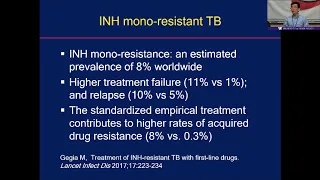 Treatment of INH resistant TB