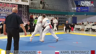 Kamil Berkowicz vs Data Putkaradze Men -75Kg European Karate Shinkyokushin Championship Tarnów 2022