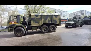 Репетиция Парада Победы.Военная техника в центре города.