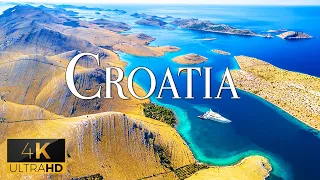 FLYING OVER CROATIA (4K Video UHD) - Relaxing Music With Beautiful Nature Film For Stress Relief