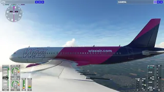 Bucharest to Sofia, Wizz Air, Airbus320. Full flight. Microsoft Flight Simulator 2020.