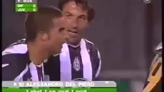 Alessandro Del Piero (Juventus) - 25/08/2004 - Djurgarden-SUE 1x4 Juventus - 1 gol