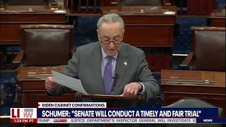 TRUMP IMPEACHMENT: Schumer Says "Senate will Conduct a Timely and Fair Trial"