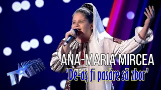 Romanii Au Talent 2022: Ana-Maria Mircea | Un moment de folclor autentic! 'De-as fi pasare sa zbor'