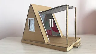 Very Simple DIY How To Make A-Frame Tiny House