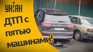 Мастшабная авария в центре столицы!