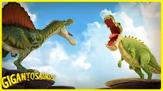 Spinosaurus: Giganotosaurus'Ennemy | Dinosaurs Cartoons for Kids