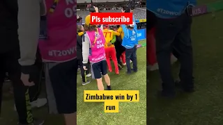 Zimbabwe team celebration #Zimbabwe vs Pakistan। Zimbabwe win by 1 run । Pakistan lost by 1 run।