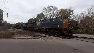 CSXT 5232 leads CSX L647 into Columbia SC on the S line