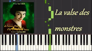 La valse des monstres - Yann Tiersen piano tutorial (Synthesia) 100 %