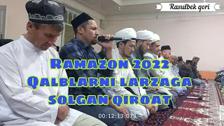 Qalblarni larzaga solgan qiroat Rasuljon qori