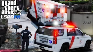 GTA 5 LSPDFR EMS #26 | Los Santos EMS Supervisor Requesting An Ambulance