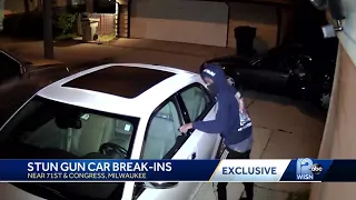 Exclusive: Video shows person trying to break into car using what owner thinks is a stun gun