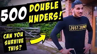 HOW TO CRUSH 500 DOUBLE UNDERS (IN 1 TAKE!!) | UNCUT JUMP ROPE WORKOUT