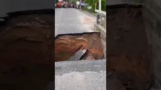 Ponte do Prado desaba e entrada principal da cidade pela estrada de Alcobaça está interditada