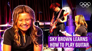 Yungblud teaches Sky Brown how to play guitar! | From The Top