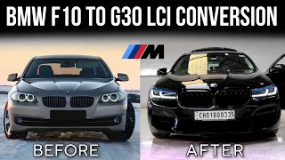 THE NEW FULL BLACK EDITION BMW F10 TO G30 LCI CONVERSION l @ParasMakkar l #bmw #g30