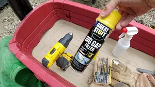 I Couldn't Wait: Fixing a Tractor Tire With Great Stuff