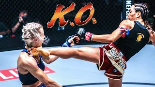 High Kick KO! Janet Todd TAKLUKKAN Ekaterina Vandaryeva Dalam Laga Muay Thai! | ONE Super Series