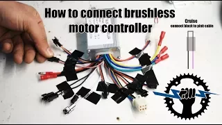 How to connect brushless motor controller wires 250W 36V (Wire assemblies)