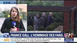 Les fans de France Gall lui rendent un dernier hommage au funérarium du mont Valérien