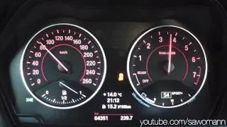 2013 BMW M135i xDrive 320 HP 0-100 km/h, 0-100 mph & 0-200 km/h Acceleration