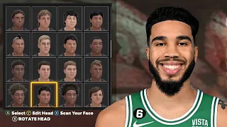 NBA 2K24 JAYSON TATUM FACE CREATION! BEST FACE CREATION 2K24!