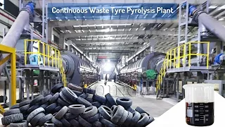 Henan Doing new design fully continuous waste tyre pyrolysis plant running video