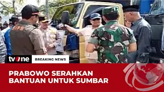 Prabowo Serahkan Bantuan Bencana Alam Sumatera Barat | Breaking News tvOne