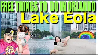 Free Things to do in Orlando at Lake Eola Park in Downtown Orlando! Amazing Art & Feeding Swan!