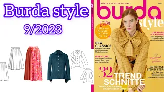 Burda style 9/2023 , full preview and complete line drawings 🤗