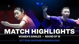 Miwa Harimoto vs  Sofia Polcanova | WS R16 | WTT Star Contender Bangkok 2023