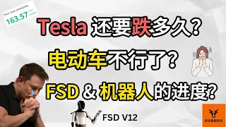 Tesla还要跌多久? 电动车不行了吗? FSD & 机器人进度如何? 估值/基本面分析【美股分析】