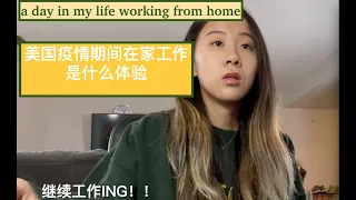 美国疫情期间在家工作大半年是什么样的体验？我在家工作的一天！超级真实毫不做作之a day in my life working from home vlog