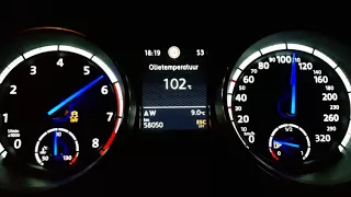 VW Golf 7 R DSG Launch control (400HP STAGE 2) - 0-150 km/h acceleration MK7 VII R20