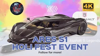 Asphalt 9 Legends 2024 | ARES S1 | HOLI FEST EVENT | Weekly Competition | Insane Speed and Handling