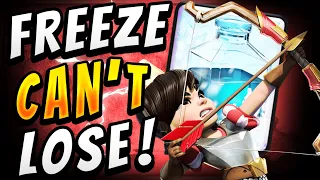 UNDEFEATED w/ INSANE HOG RIDER FREEZE DECK! — Clash Royale