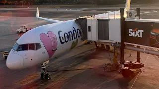 My first Trip Report| Condor Airlines| Economy Class| Boeing 757-330| PMI-DUS| D-ABON (Willi)