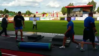 Александр Курак (Беларусь), бревно - 170 кг, Мариамполь - Литва !