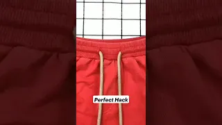 How to tie trouser knot💯✅clothing hack #shorts #hacks #ytshorts