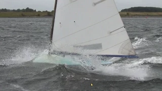 Fast Europe dinghy sailing and crashing