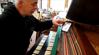 Harpsichord Tuning Tutorial  Double Manual Harpsichord
