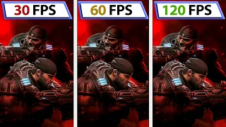 Gears 5 | 30FPS - 60FPS - 120FPS | Xbox Series X | Framerate Comparison