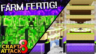 75.000 Gunpowder pro Stunde?! XXL Creeper Farm 100% fertig! - Minecraft Craft Attack 8 #203