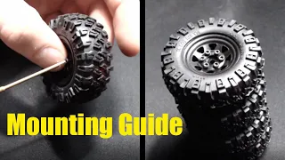 How to Mount RC4WD Tires and Wheels for SCX24