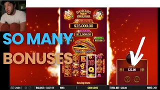 I HIT A BONUS EVERY SINGLE TIME!!! High Limit Slots ($22 spins)