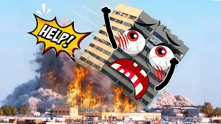 Rapid demolition of buildings| Heavy Equipment Machines Working |Woa Doodles |Tik Tok | Funny Video