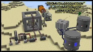 BISMUTH PRODUCTION GUIDE for HBMs Mod || How to Produce Bismuth using Nuclear fuel in Minecraft